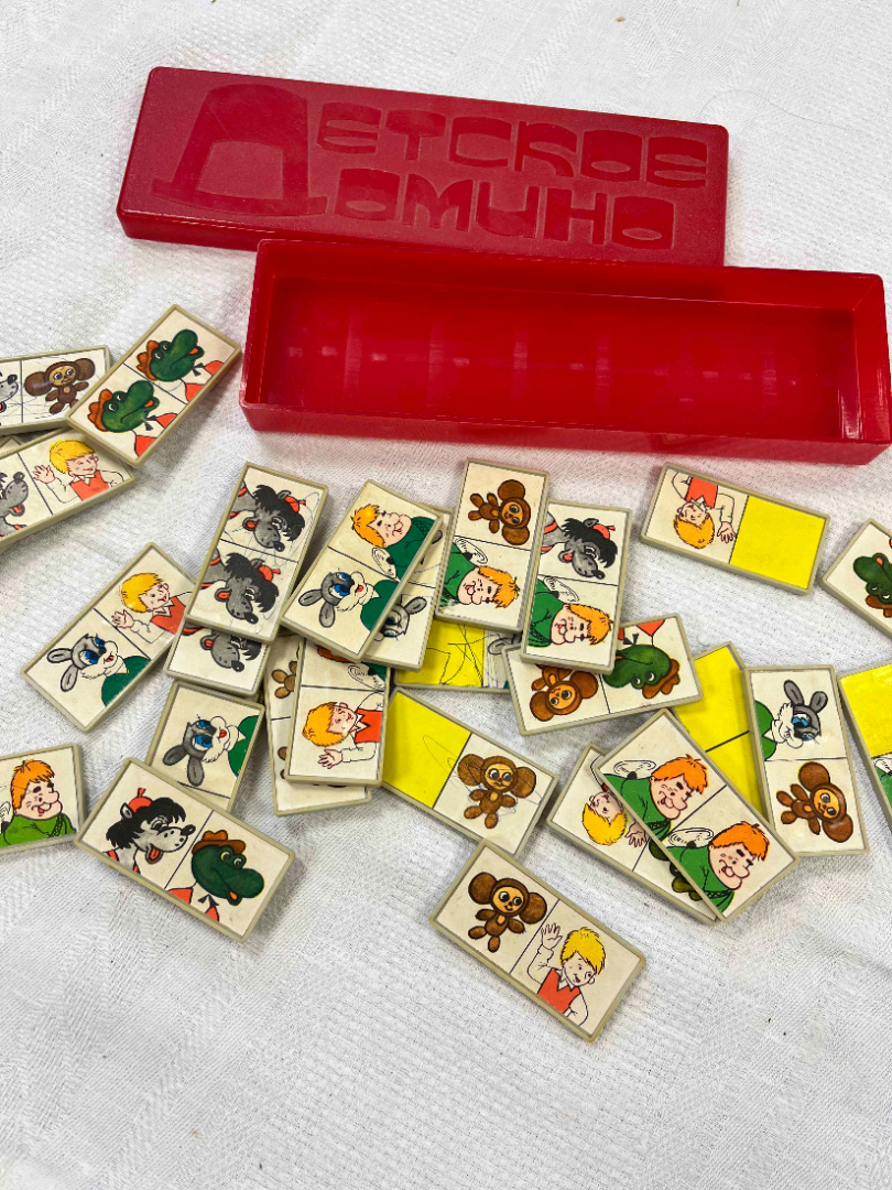 Детская настольная игра "Лото" герои союзмультфильмов. В сборе. Картинка 3